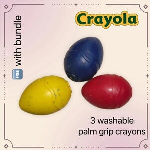 🆓👍*GUC* CRAYOLA | My First Crayola Palm-Grip Crayons x 4️⃣ 🆓 in Bundle